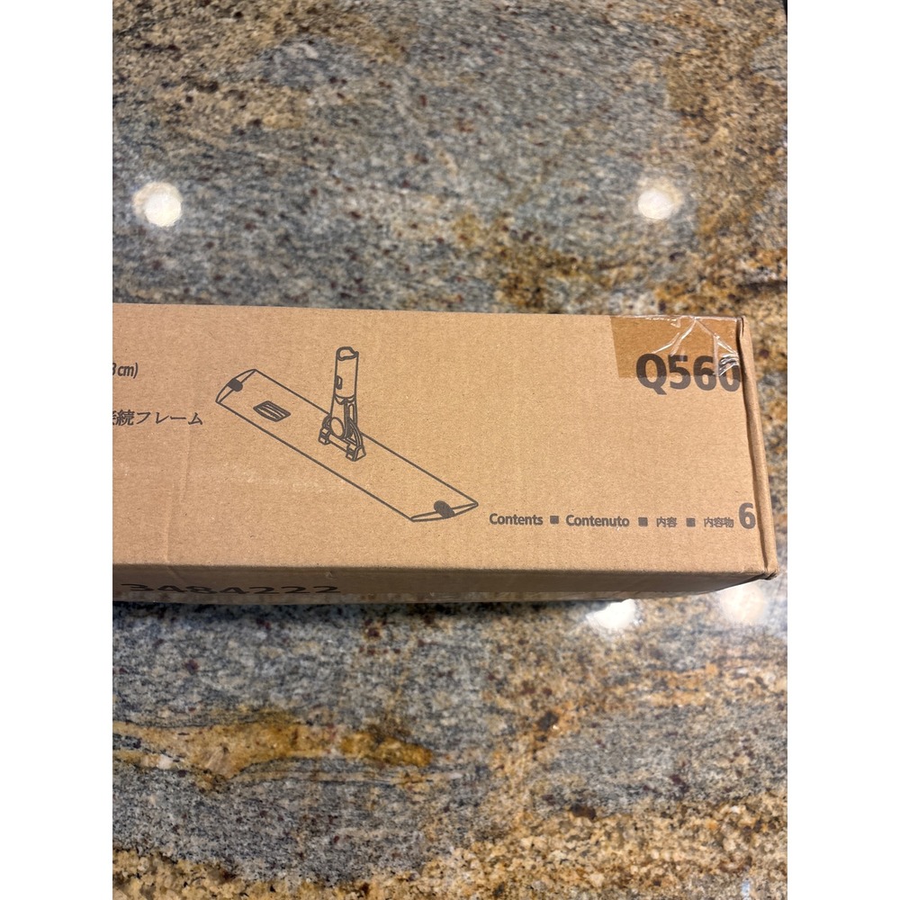 NIP Rubbermaid Commercial HYGEN 17in Aluminum Quick-Connect Frame‎ Q560 6-Pack